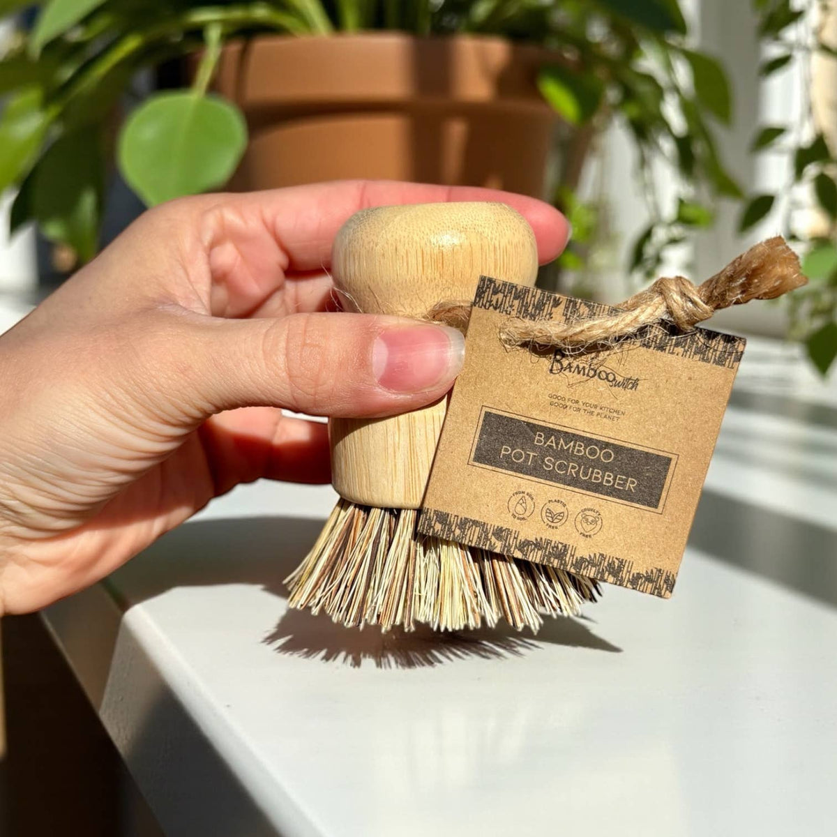 Bamboo Pot Scrubber