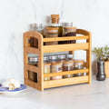 2-Tier Spice Caddy for Kitchen Countertops or Pantries