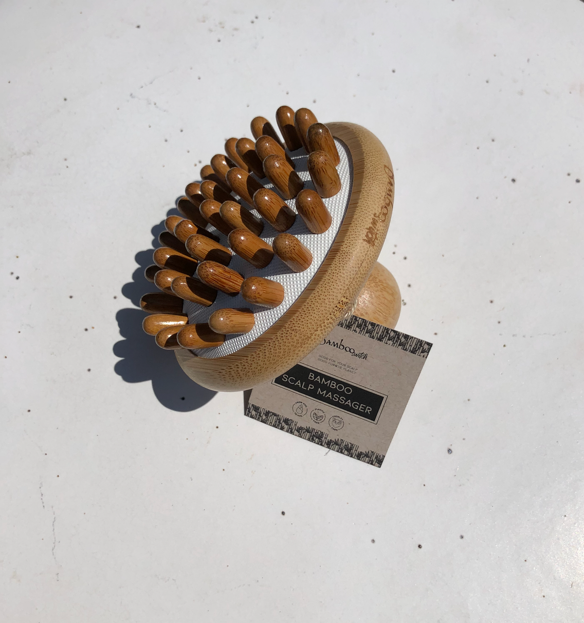 Bamboo Scalp Stimulating Massager & Lymphatic Drainage