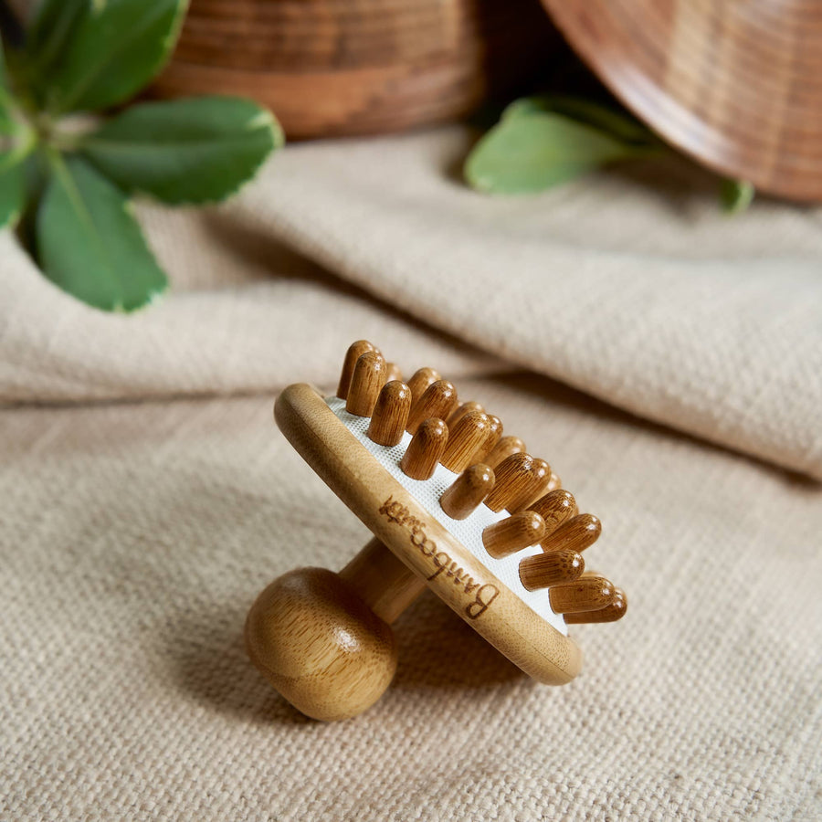 Bamboo Scalp Stimulating Massager & Lymphatic Drainage