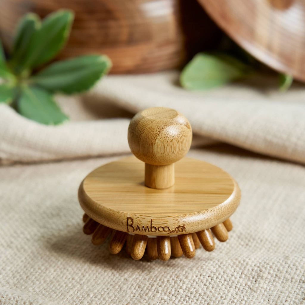 Bamboo Scalp Stimulating Massager & Lymphatic Drainage