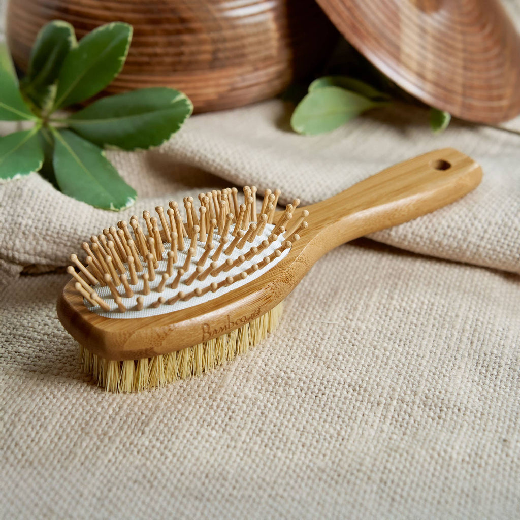 Double-Sided Bamboo Hair Brush