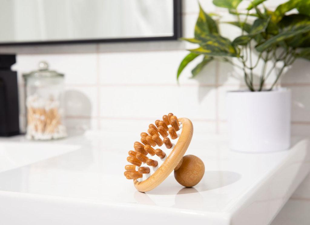 Bamboo Scalp Stimulating Massager & Lymphatic Drainage